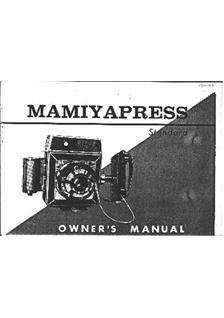Mamiya Press manual. Camera Instructions.